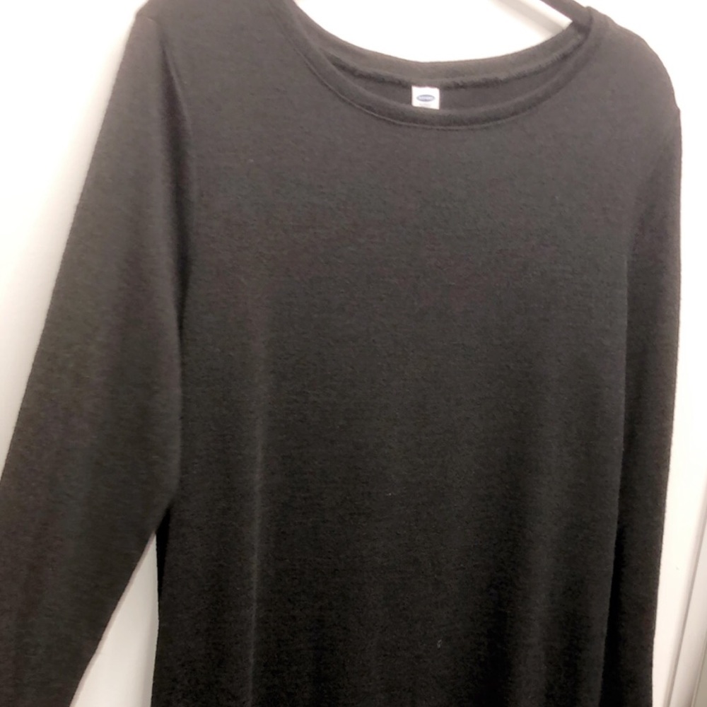 Old Navy Maternity Black Midi Dress